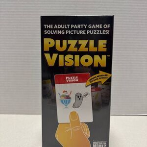 Puzzle Vision Party Game - Black and Yellow